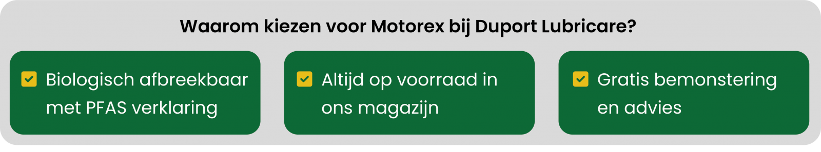 Waarom kiezen voor Motorex bij Duport Lubricare?